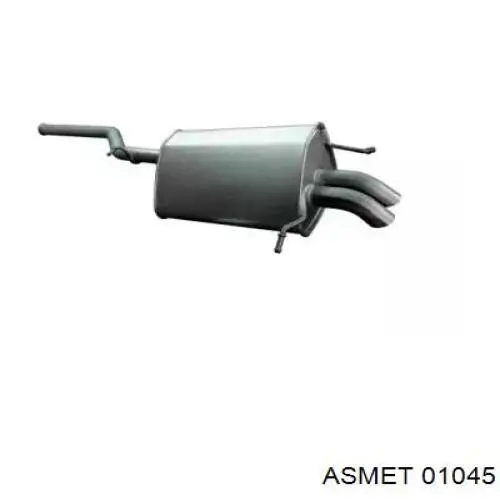 Comprar A2034910300 Mercedes Silenciador trasero