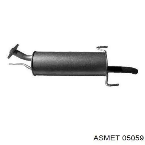 05059 Asmet silenciador posterior