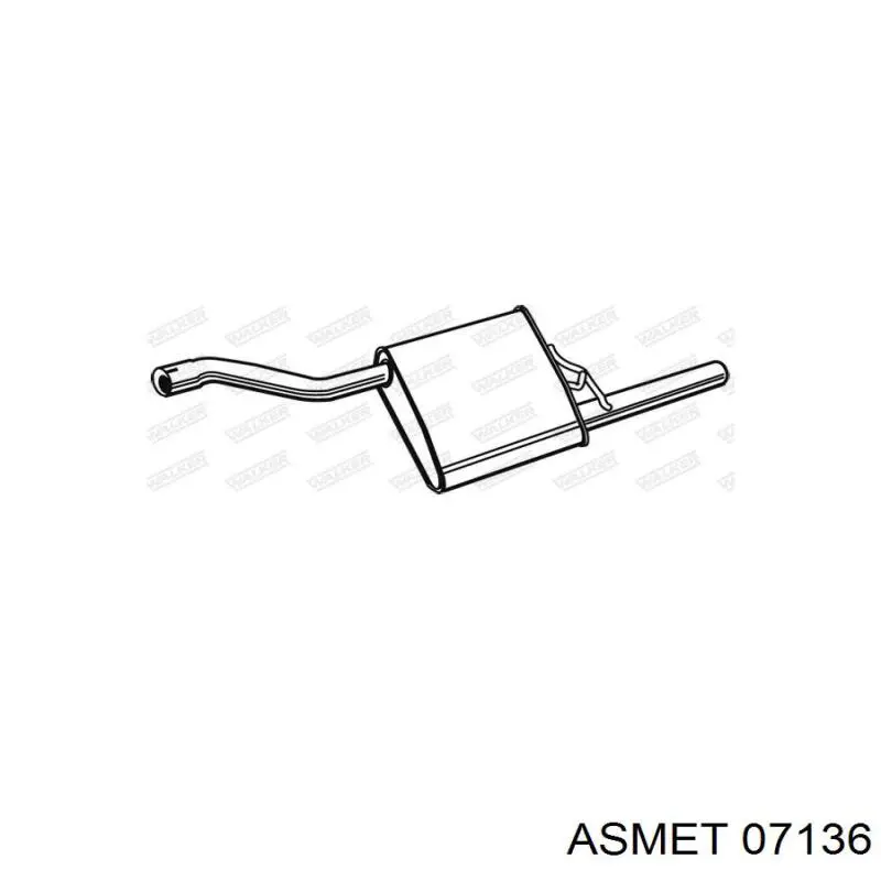 Silencioso trasero Ford Focus I (1999-2004)