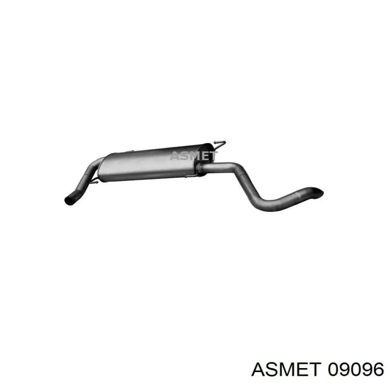 Silenciador trasero Asmet 09096 precio, desde 126,63 EUR