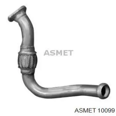 Comprar 10099 Asmet Tubo de admisión del silenciador de escape delantero