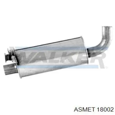 Comprar 18002 Asmet Silenciador trasero