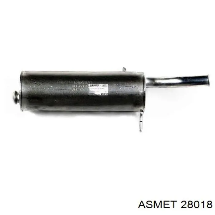 Comprar 28018 Asmet Silenciador trasero