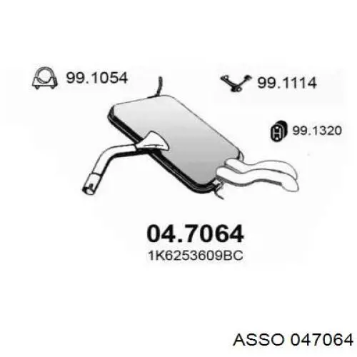 Comprar 233123 Bosal Silenciador trasero