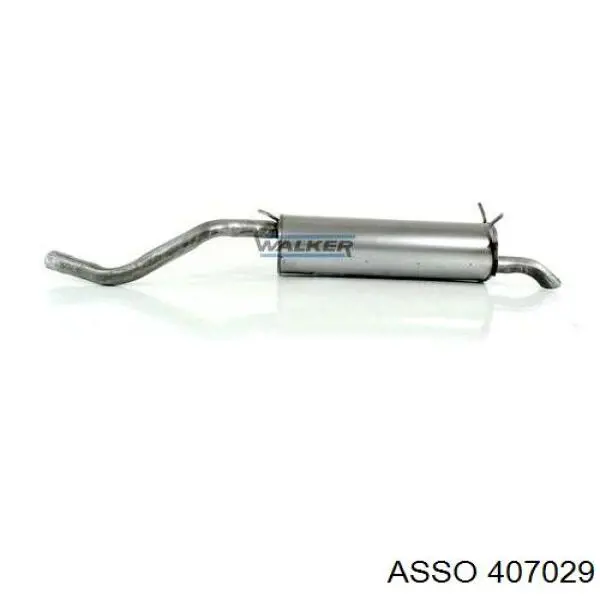 7700844697 Renault (RVI) Silenciador trasero