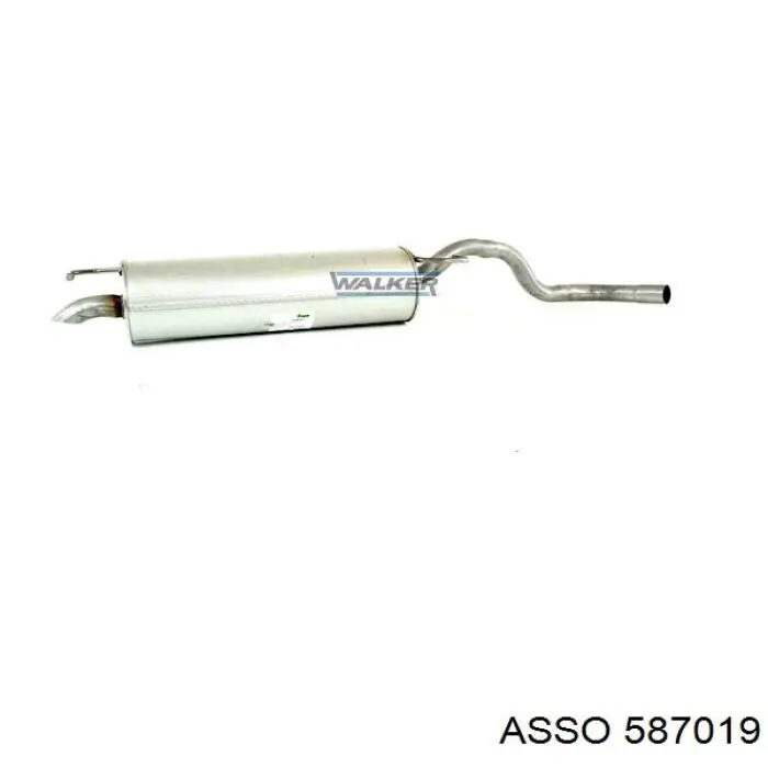 587019 Asso silenciador posterior