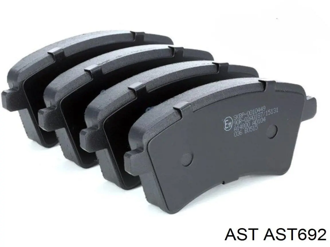 AST692 AST pastillas de freno traseras