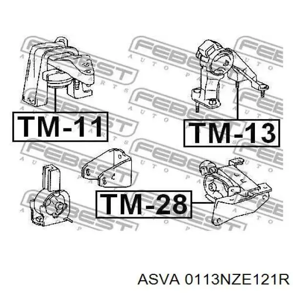 Soporte trasero de motor con silentblock Metalcaucho 57211