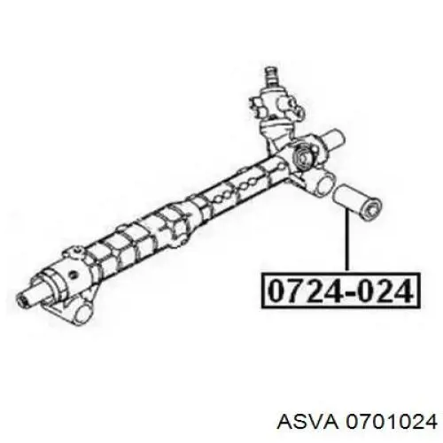 0701024 Asva silentblock de montaje del caja de direccion