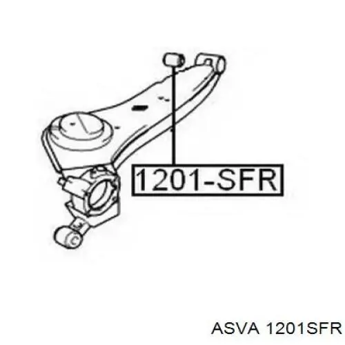 1201SFR Asva suspensión, brazo oscilante, eje trasero