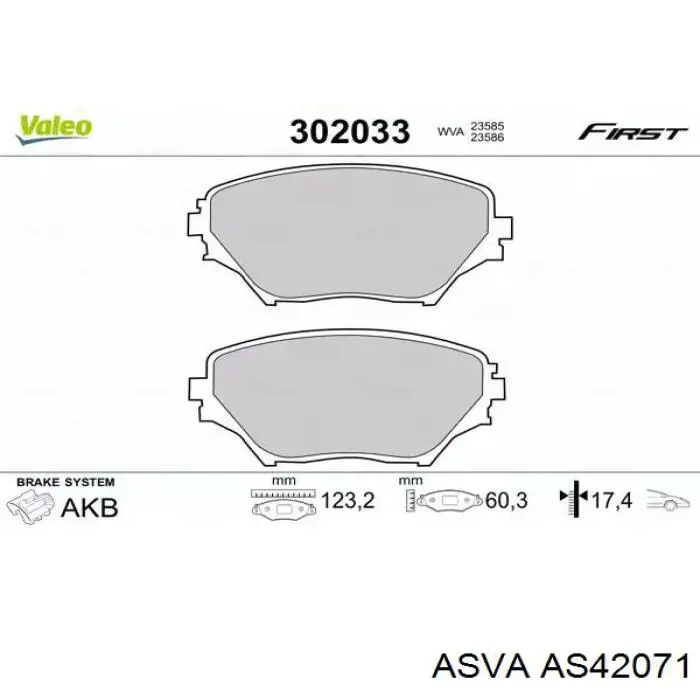 Pastillas de freno delanteras Toyota RAV4 2 XA2