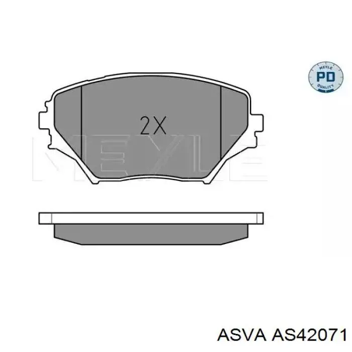 Pastillas de freno delanteras Toyota RAV4 2 XA2