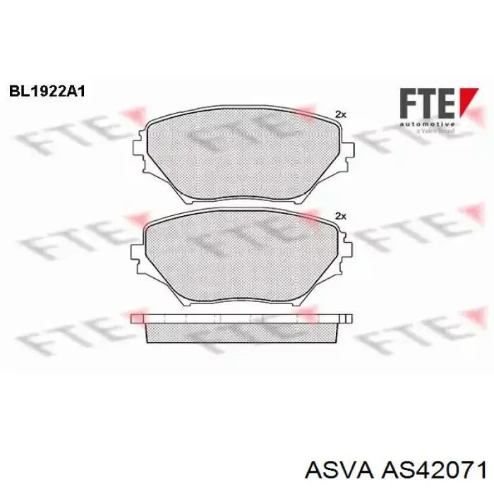 Pastillas de freno delanteras Toyota RAV4 2 XA2
