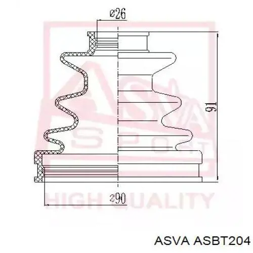 Fuelle, árbol de transmisión delantero interior Toyota Corolla E12