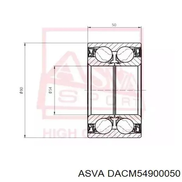 Cojinete de cubo delantero/trasero XGB43511S01 SNR