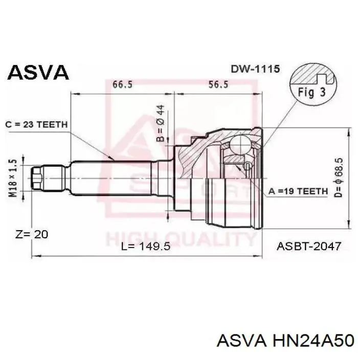 Comprar ADH28941B Blue Print Junta homocinetica
