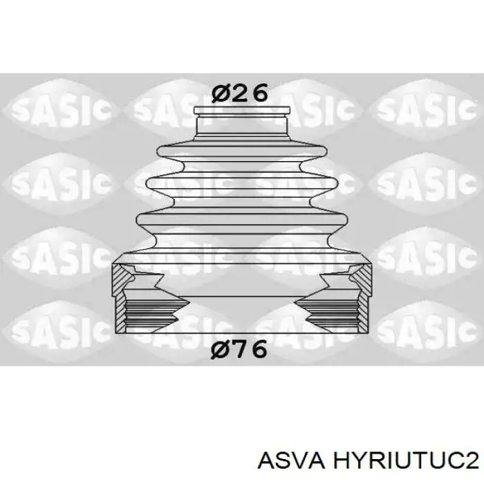 HYRIUTUC2 Asva junta homocinética interior trasera