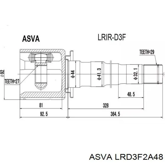 Junta homocinética exterior delantera Land Rover LR060382 precio, desde 47,63 EUR