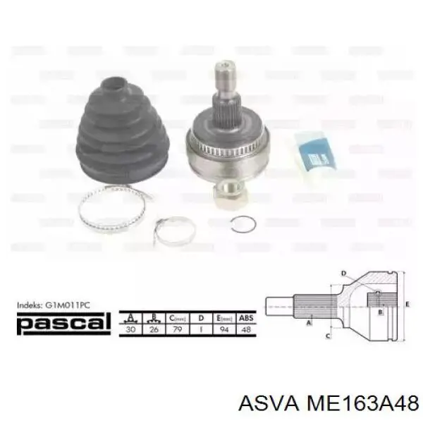 ME163A48 Asva junta homocinética exterior delantera