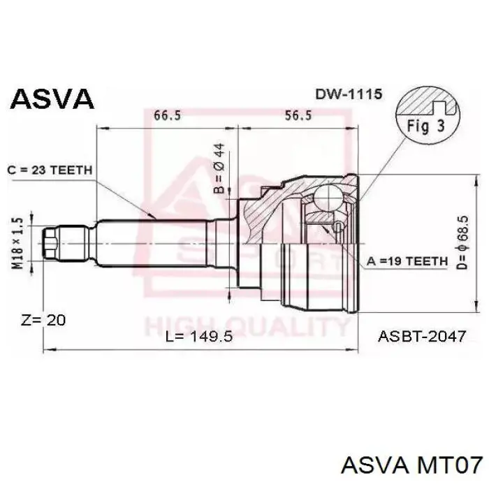 Junta homocinética exterior delantera Cevam 6413 precio, desde 33,86 EUR