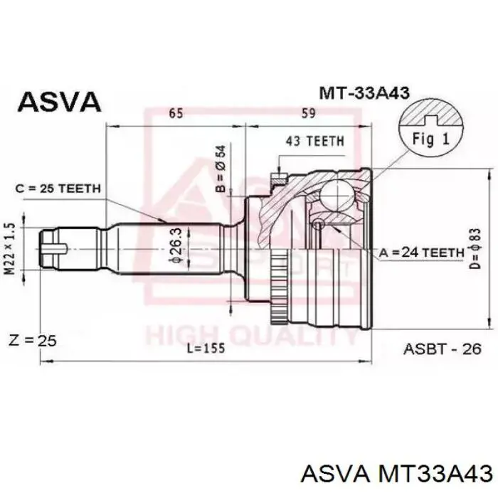 Comprar MR196758 Mitsubishi Junta homocinetica