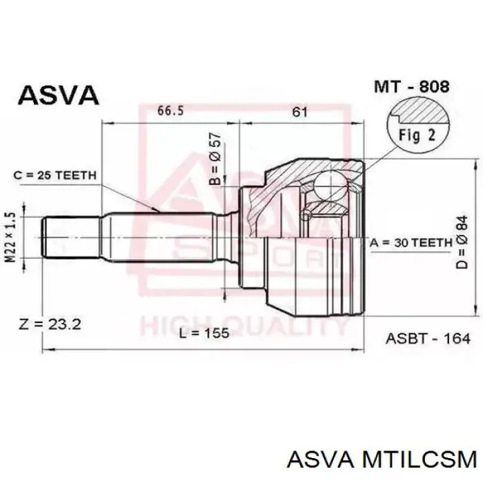 Comprar MR581872 Mitsubishi Junta homocinética interna delantera izquierda