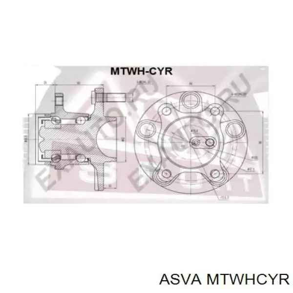 Cubo de rueda trasero WB90480 Sato Tech