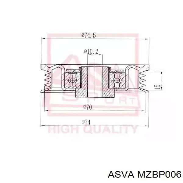 MPQ1288 Magneti Marelli Polea tensora