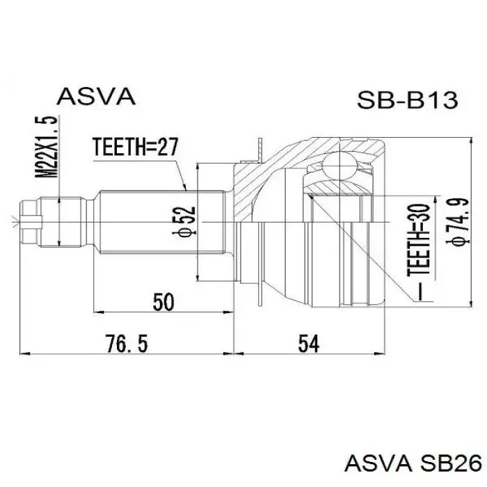 Junta homocinética exterior delantera BGA CV8402B precio, desde 41,82 EUR