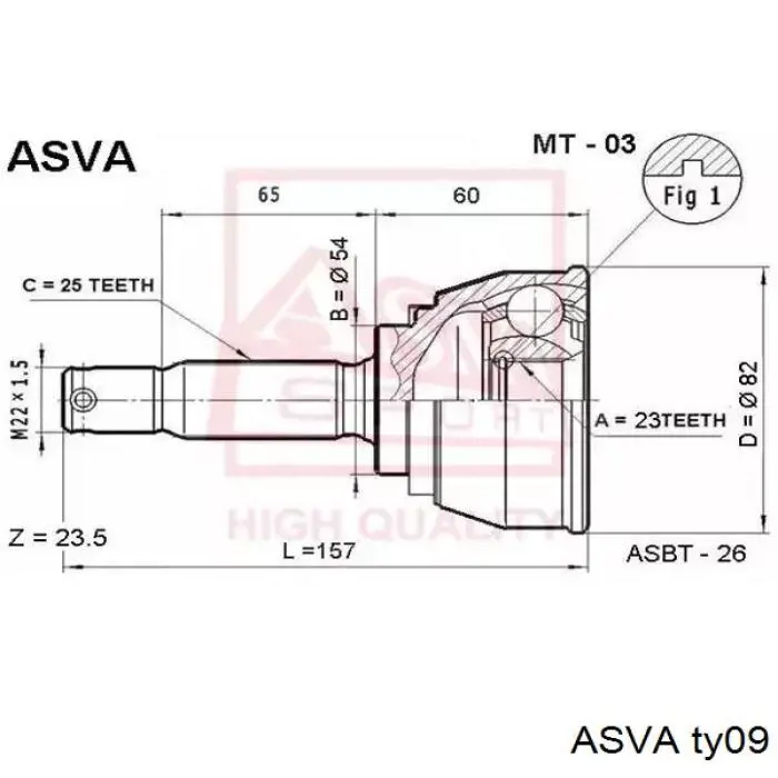 Junta homocinética exterior delantera Toyota Celica T16