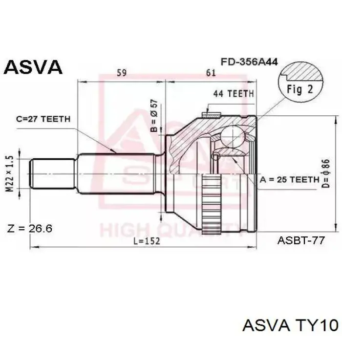 Comprar CV9114A BGA Junta homocinetica