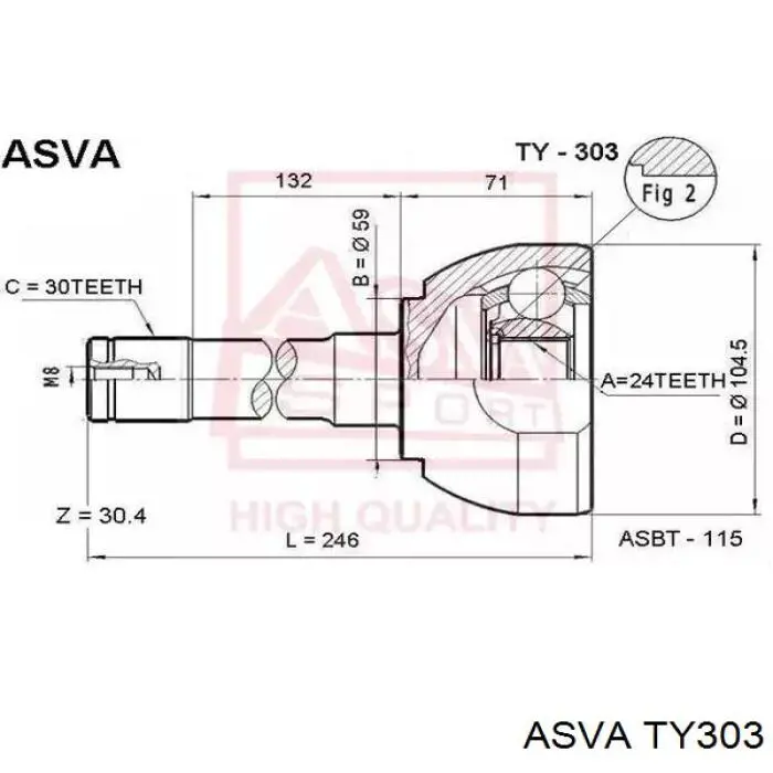 Junta homocinetica 4340560100 Toyota