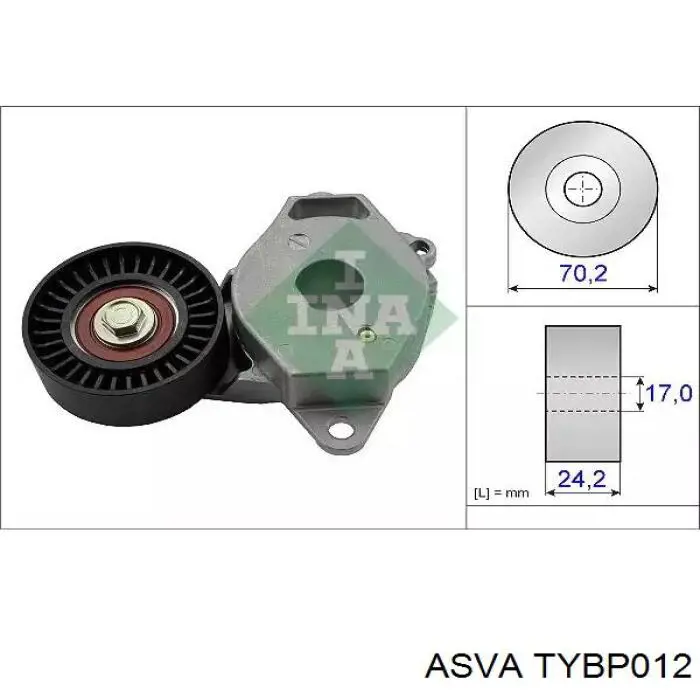 Rodillo tensor correa poli V NPS T110A19 precio, desde 12,69 EUR