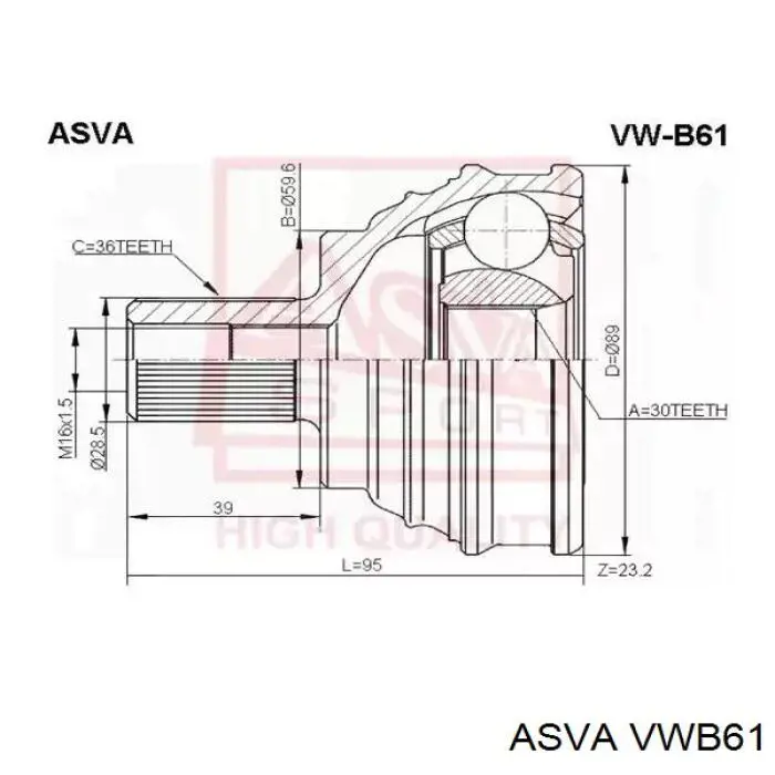 Junta homocinética exterior delantera VAG 1K0498099EX precio, desde 46,58 EUR