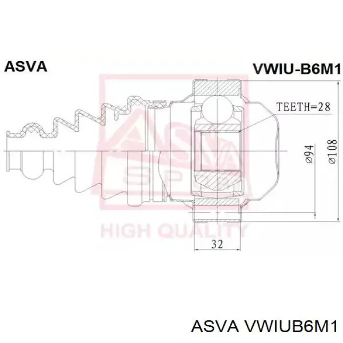 Comprar 1K0498103AX VAG Junta homocinética interna delantera