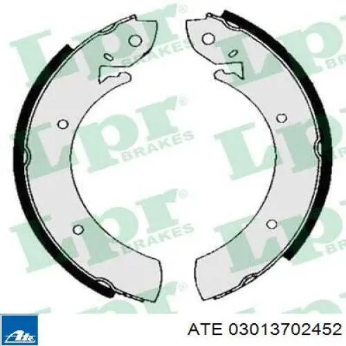 03.0137-0245.2 ATE zapatas de frenos de tambor traseras