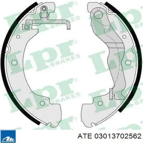 03.0137-0256.2 ATE zapatas de frenos de tambor traseras