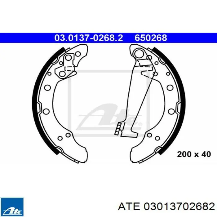 6R0698520V VAG Zapatas de freno de tambor traseras