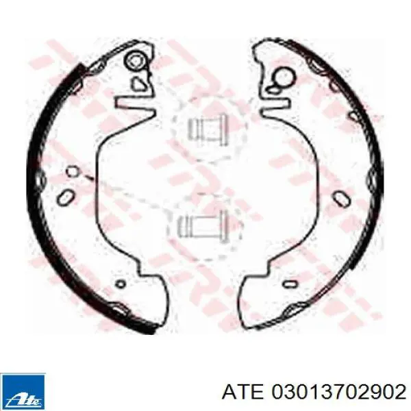 03013702902 ATE zapatas de frenos de tambor traseras