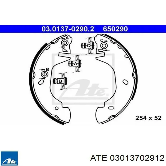 Zapatas de freno 5027771 Ford