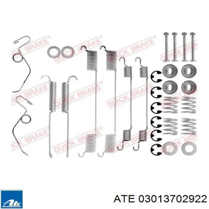 03013702922 ATE zapatas de frenos de tambor traseras
