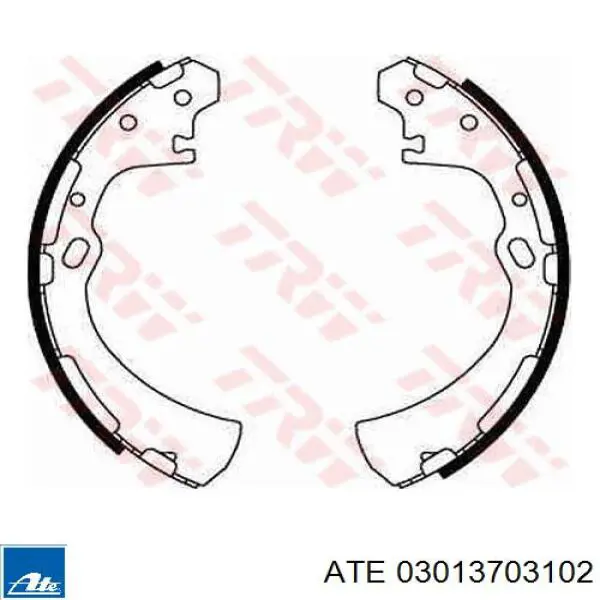 03.0137-0310.2 ATE zapatas de frenos de tambor traseras