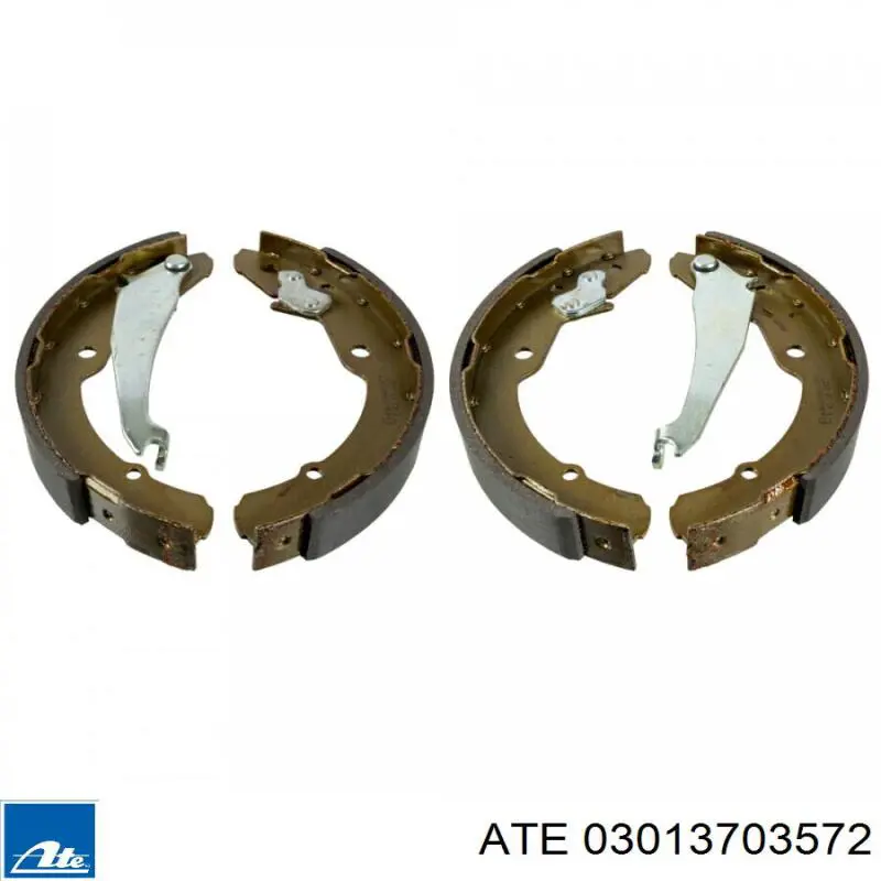 03013703572 ATE Zapatas de freno de tambor traseras