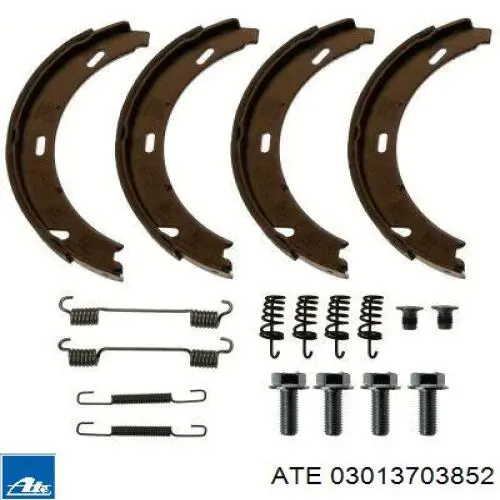 Juego de zapatas de frenos, freno de estacionamiento Mercedes E C124