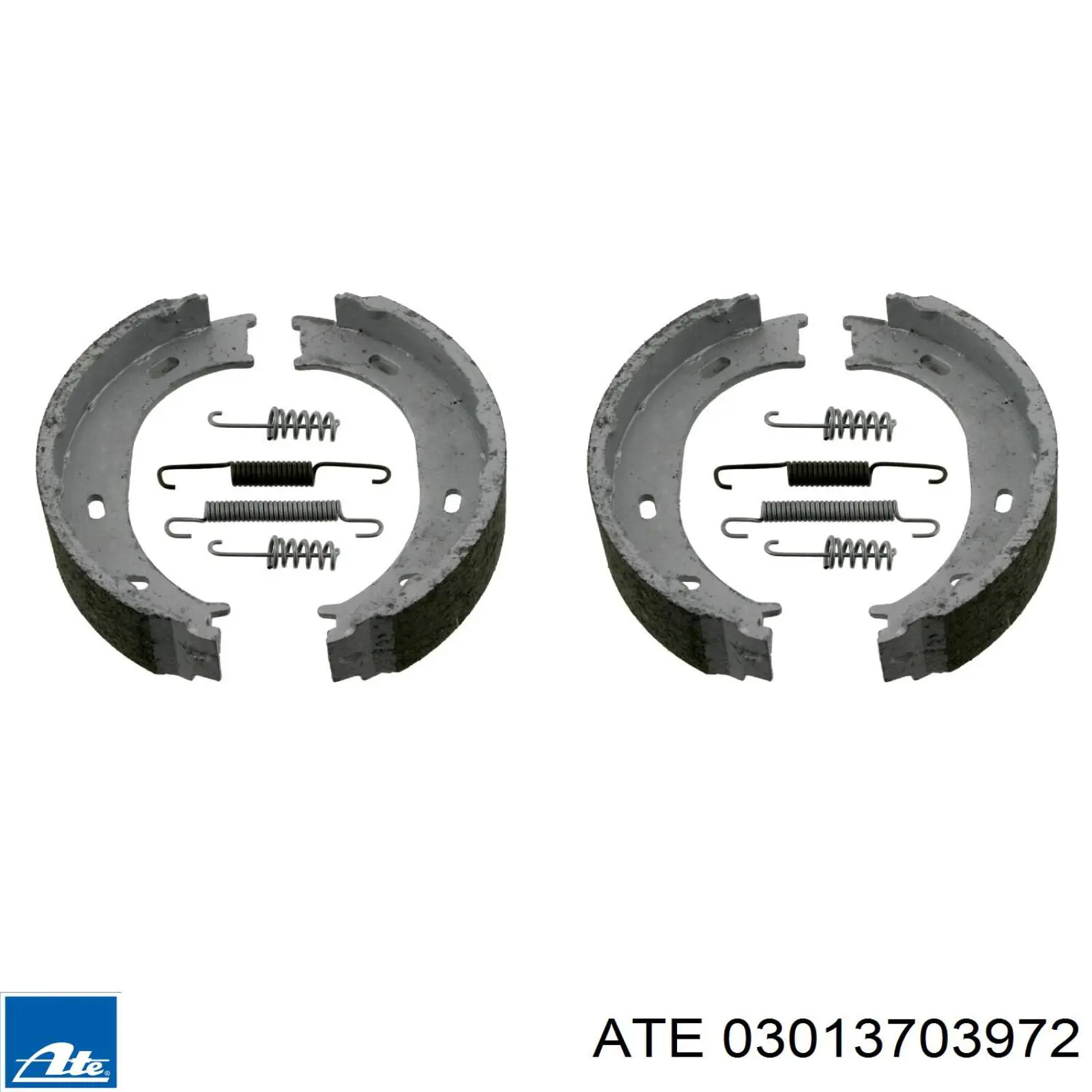 03.0137-0397.2 ATE juego de zapatas de frenos, freno de estacionamiento