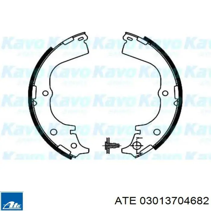03.0137-0468.2 ATE zapatas de frenos de tambor traseras