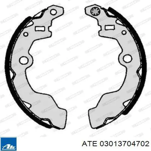 03.0137-0470.2 ATE zapatas de frenos de tambor traseras