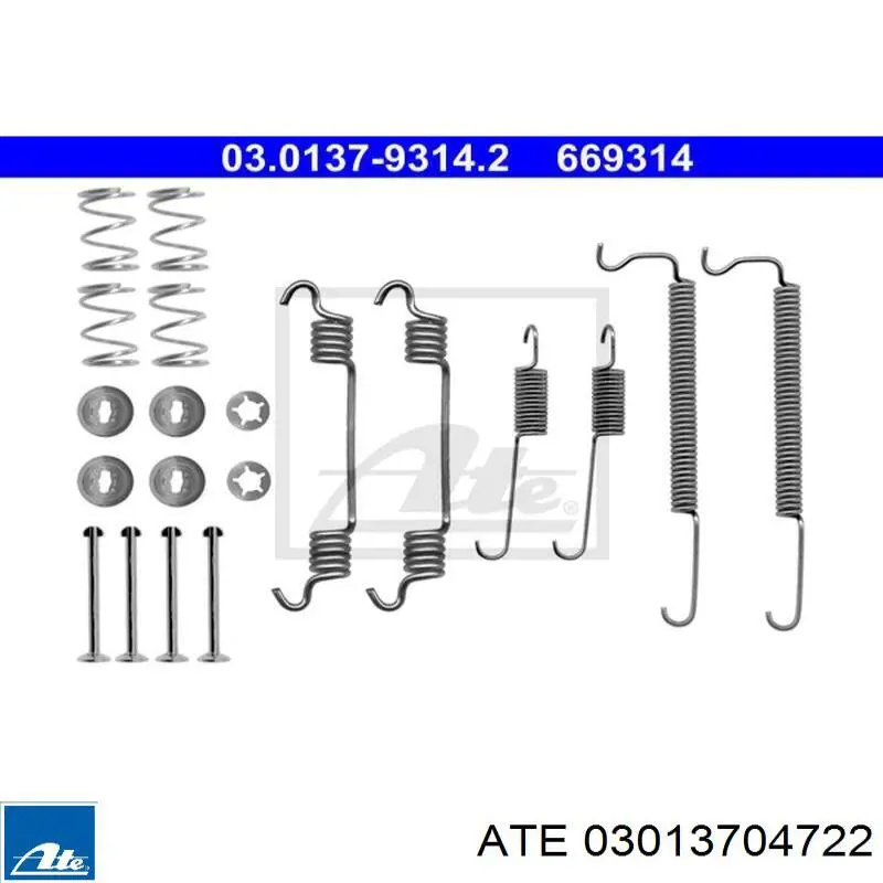 Zapatas de freno de tambor traseras ATE 03013704722 precio, desde 35,75 EUR