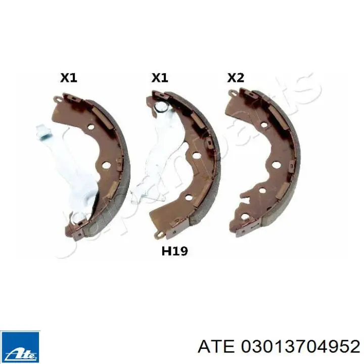 03.0137-0495.2 ATE zapatas de frenos de tambor traseras