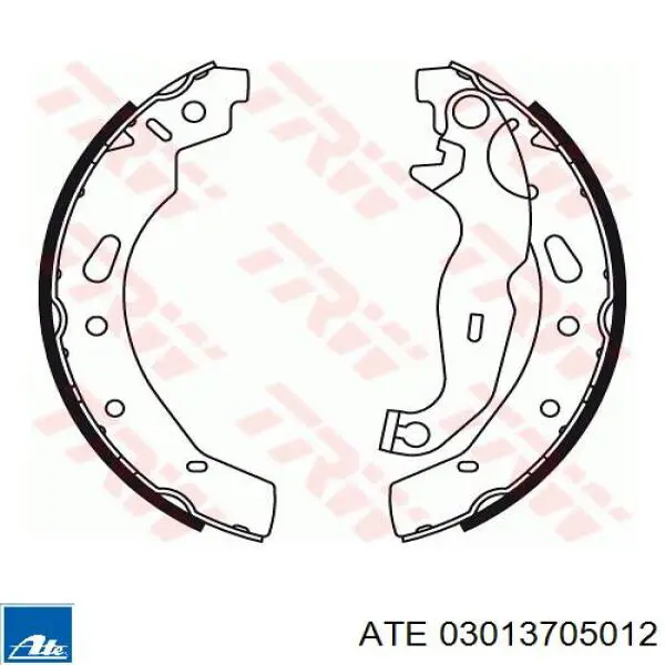 03.0137-0501.2 ATE zapatas de frenos de tambor traseras